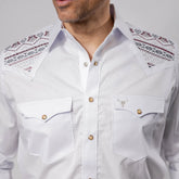 Camisa Cactus Bord Blanca 125